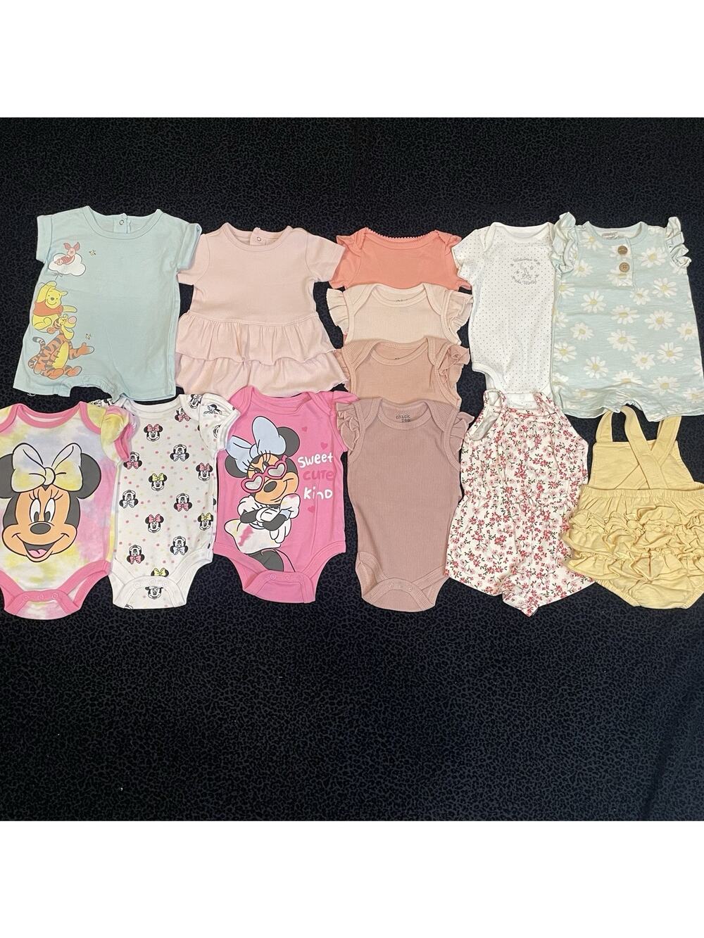 Girls Clothing Bundle 0-3M Lot Of 13 Baby Summer Outfits